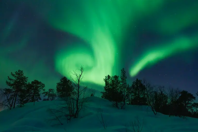 Northern lights over Lapland