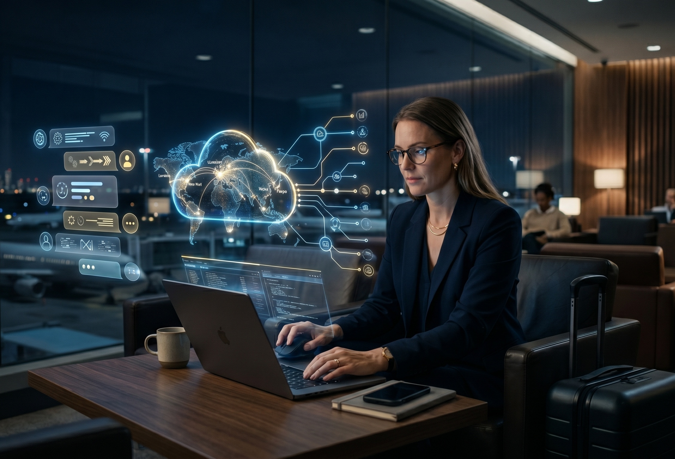 Remote cloud operations and AI workflow monitoring from a laptop