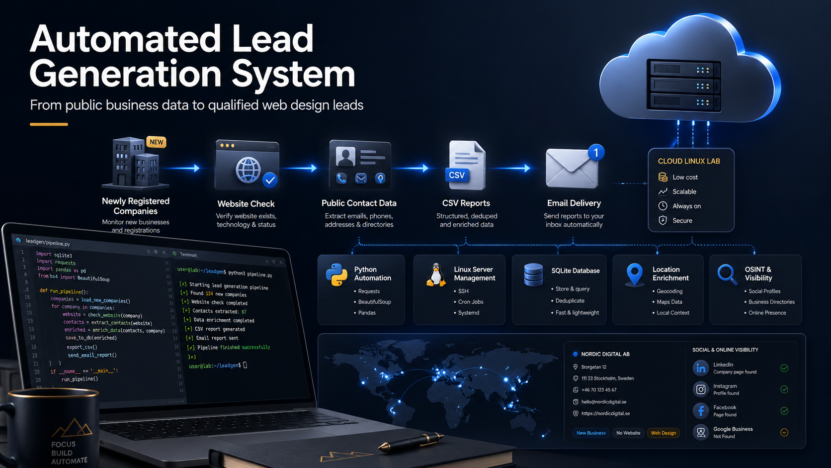 How I Built an Automated Lead Generation System for Web Design Clients